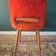 Paire de chaises moumoute vintage