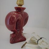 Stylized ceramic décor lamp foot