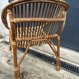 Rattan armchair