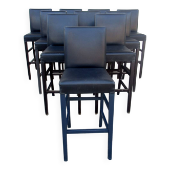 Set of 10 bar stools