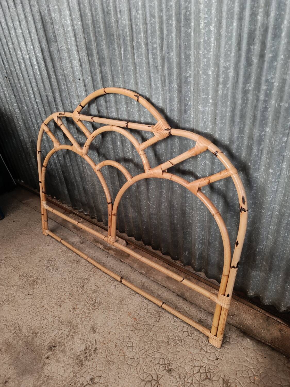 Bamboo rattan headboard 140cm