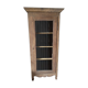 Armoire vitré bois massif aéro-gommée ancien