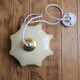 Pastel yellow opaline pendant light