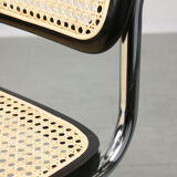 Vintage black B32 Cesca Chair by Marcel Breuer, 80s