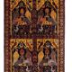 Vintage Turkish rug handmade 202x302 cm