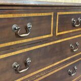 English chest of drawers from the 1950s in mahogany