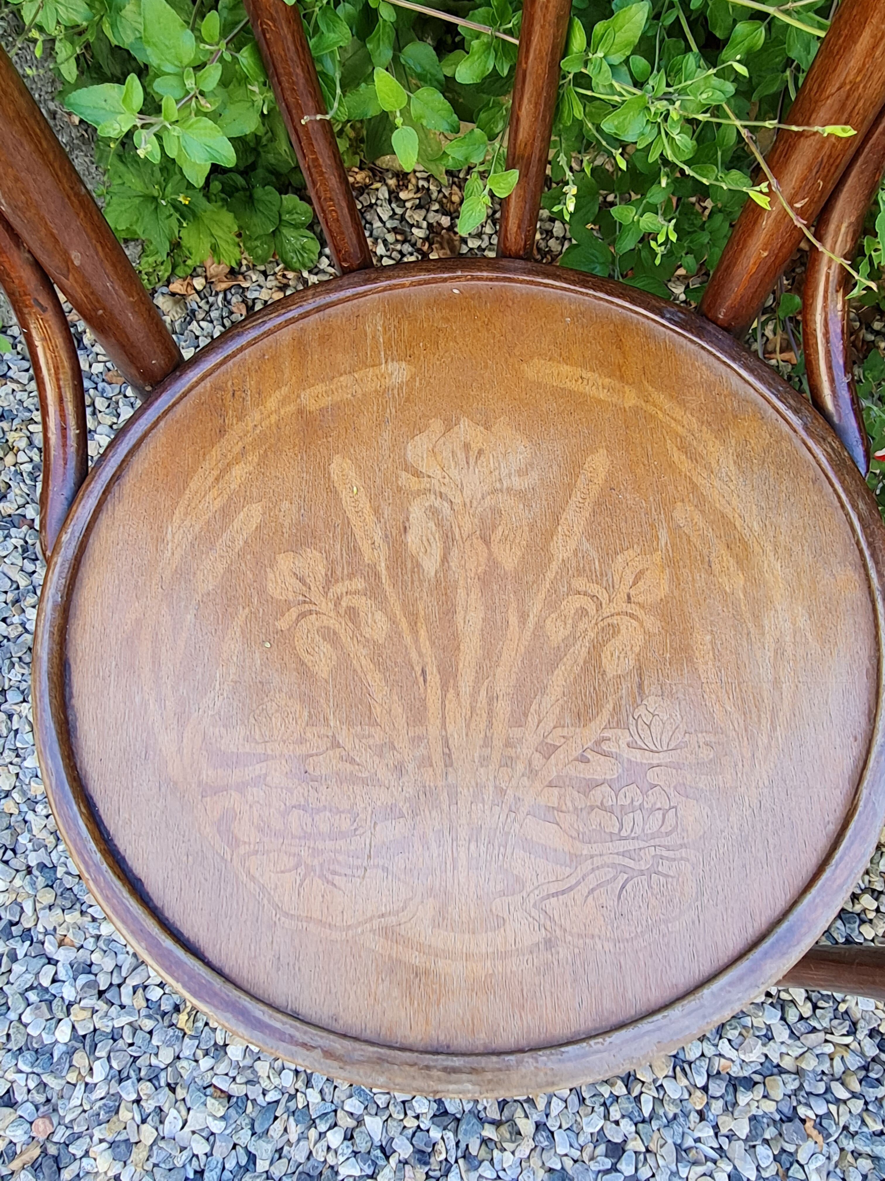 4 bistro chairs from the 30s art nouveau