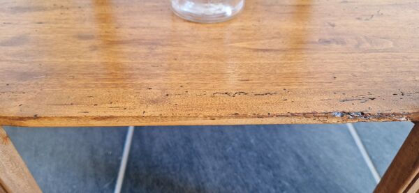 Table d'appoint ovale à double plateau en bois - Style Art Époque 1940