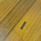 Table et chaises en noyer par Antonio Virgilio pour Bernini Italie années 1970