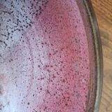 Signed ceramic fruit bowl on foot