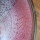 Signed ceramic fruit bowl on foot