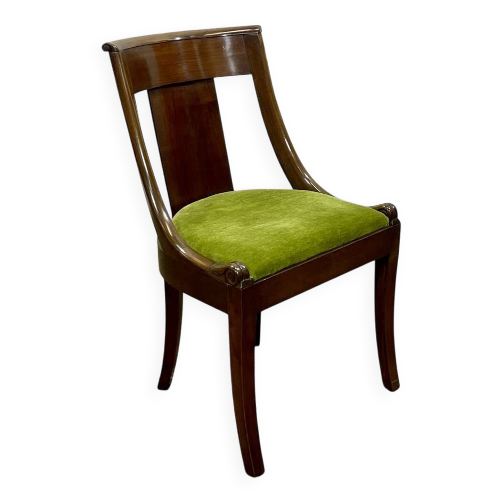 19th century Empire mahogany chair