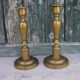 Pair of old candle holders