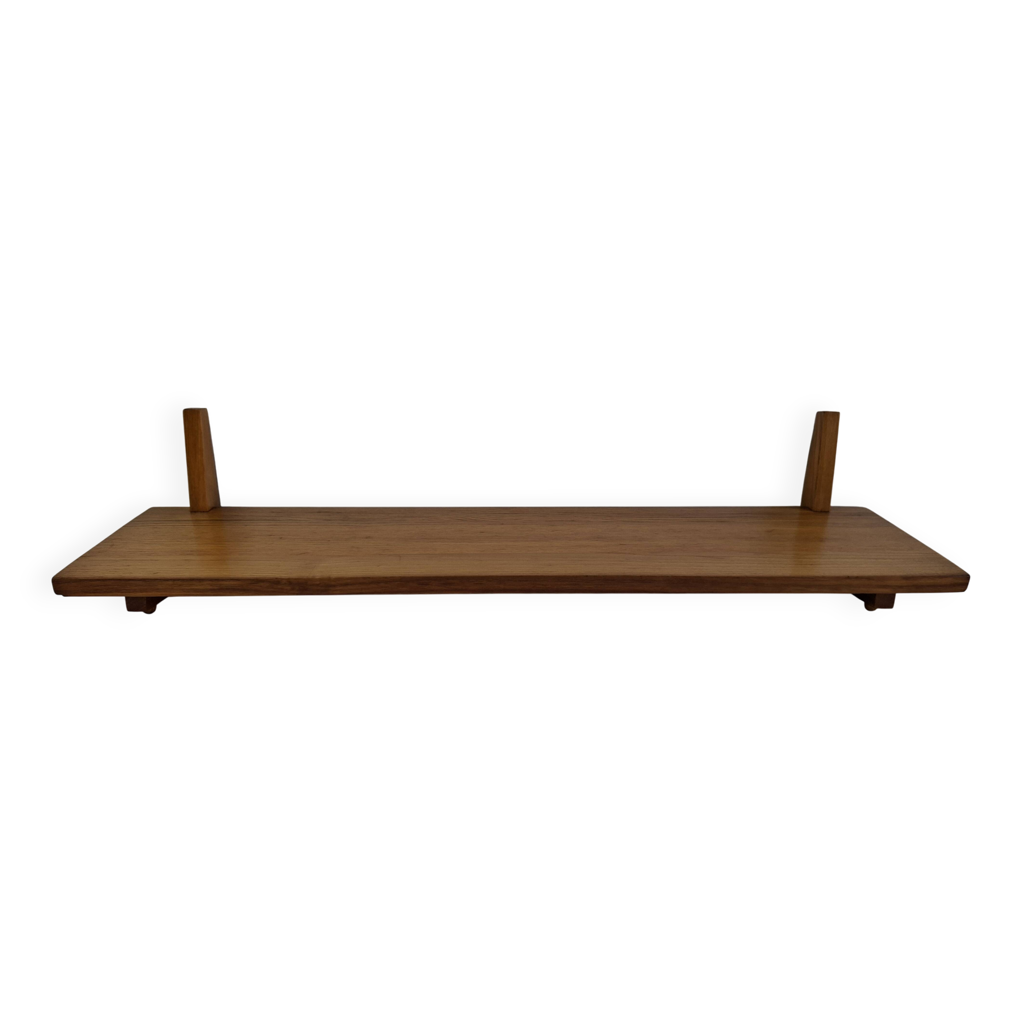 Midcentury Czechoslovak Wooden Wall Shelf, 1960s