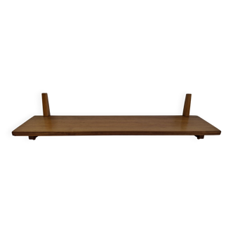 Mid-century Czechoslovak wooden wall shelf, 1960s
