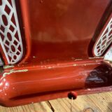 Enamelled kitchen sheet metal plate