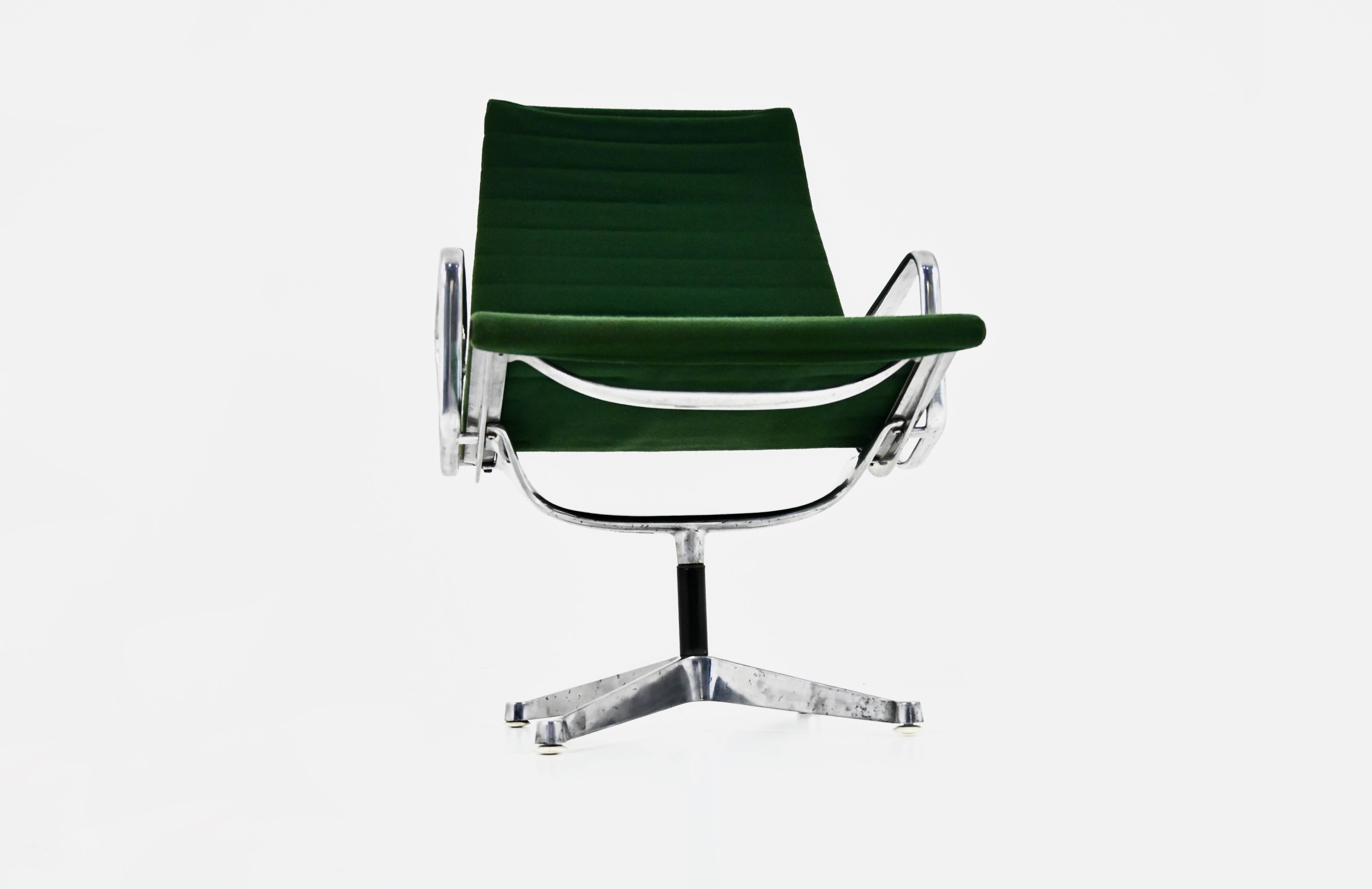 Green EA124 armchair by Charles and Ray Eames for Herman Miller, 1970s