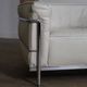 Cassina LC3 armchair by Le Corbusier in leather, Italy 1980s