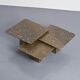 Set of three nesting tables "Fossil", Switzerland, circa 1970