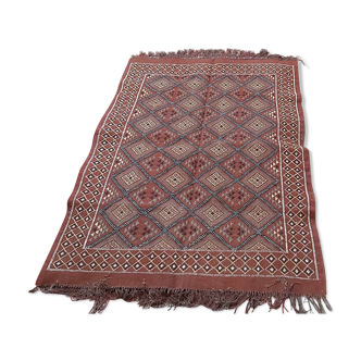 Tapis Mergoum marron fait main - 170x122cm