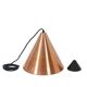 Mid-century cone pendant lamp / copper / aluminium / Danish modern design / 1960s