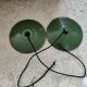 Enameled sheet metal pendant lights