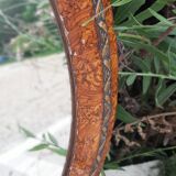 Oval mirror wood and gilding