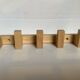 Bamboo wood coat rack