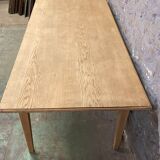 Old solid oak farm table stripped