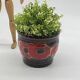 Cache pot céramique, vintage ,W. Germany, fleurs  rouges 🌹