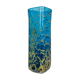 Vase verre Gozo Cittadella bleu et doré