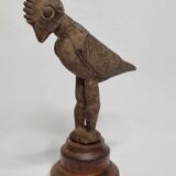 Lobi fetish bird in old wood Tribal sculpture from Burkina Faso 22 cm