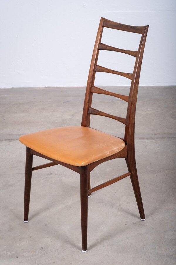 Lis Dining Chairs in Rosewood by Niels Koefoed, Denmark, 1960s, Set of 4