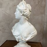 Bust of a woman in Biscuit signed