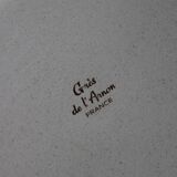 6 small vintage Arnon stoneware flower deep plates