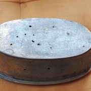 Jardiniere de table style Louis XV, rococo en étain, XIXème s.