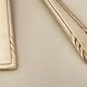 Silver metal art deco cutlery set J.Perrin