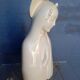 Buste vierge ceramique blanche / ecru ep 1950