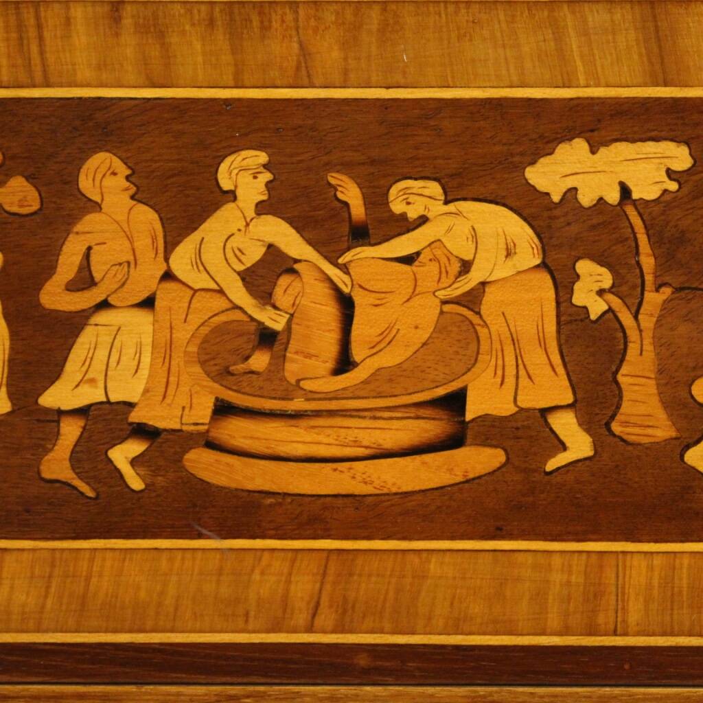 Italian inlaid commode in Louis XIV style