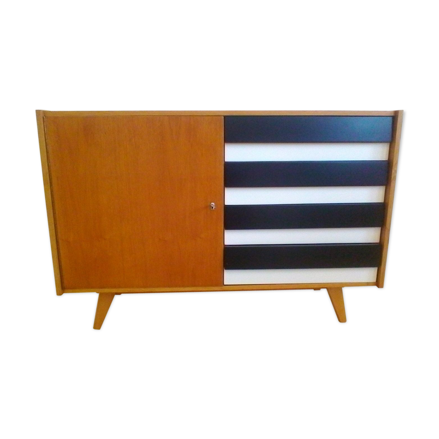 Chest of drawers in oak by Jiri Jiroutek for Interior Praha 1960 s