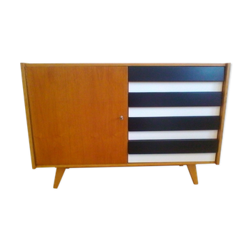 Chest of drawers in oak by Jiri Jiroutek for Interior Praha 1960 s
