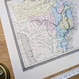 Brazil, old map, printed in 1852.