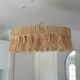 Suspension chandelier lampshade raffia bohemian vintage natural