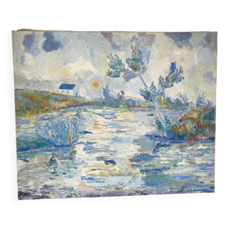 20th century landscape signed