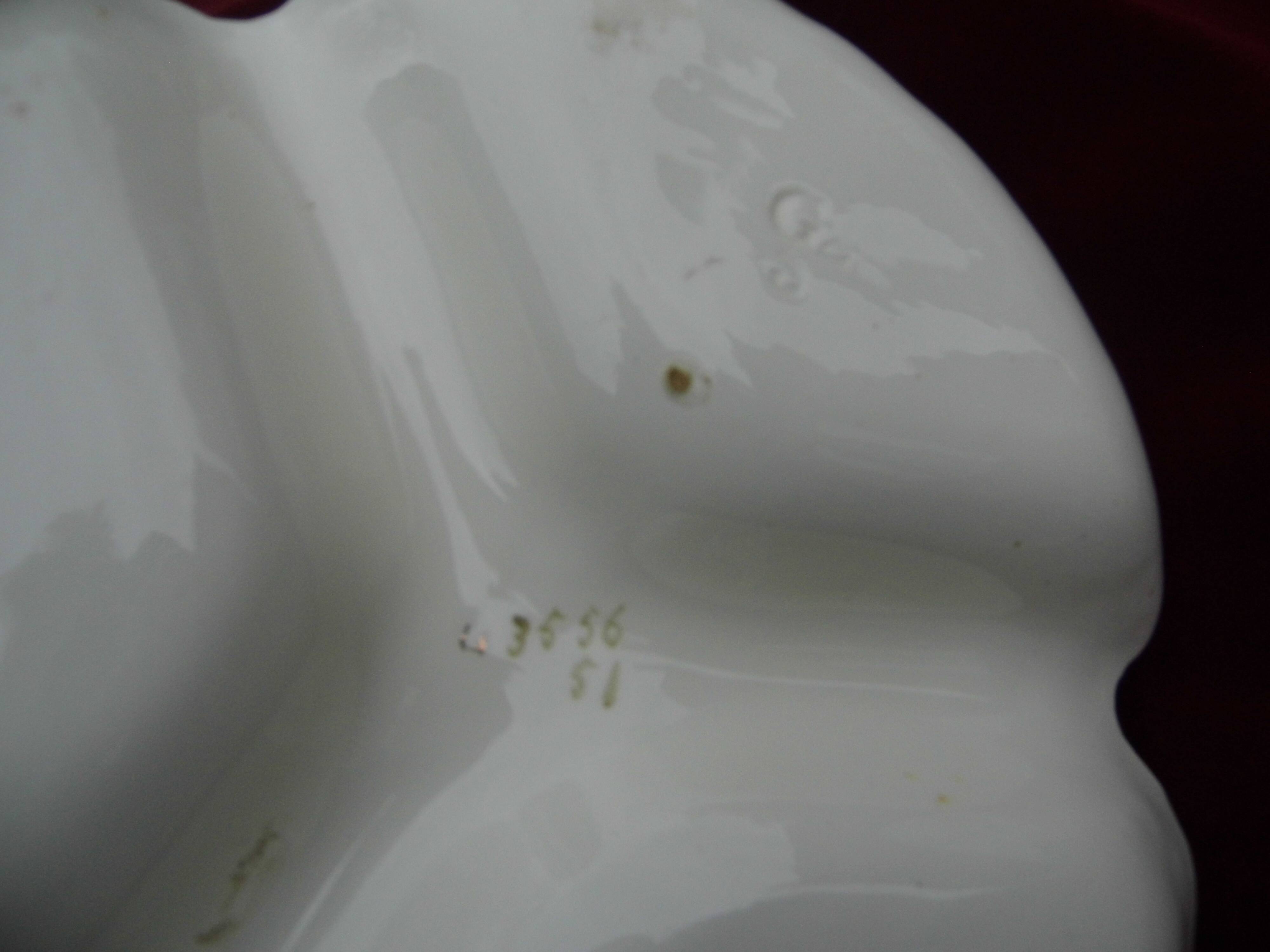 Dish with porcelain compartments, "beggar", art nouveau