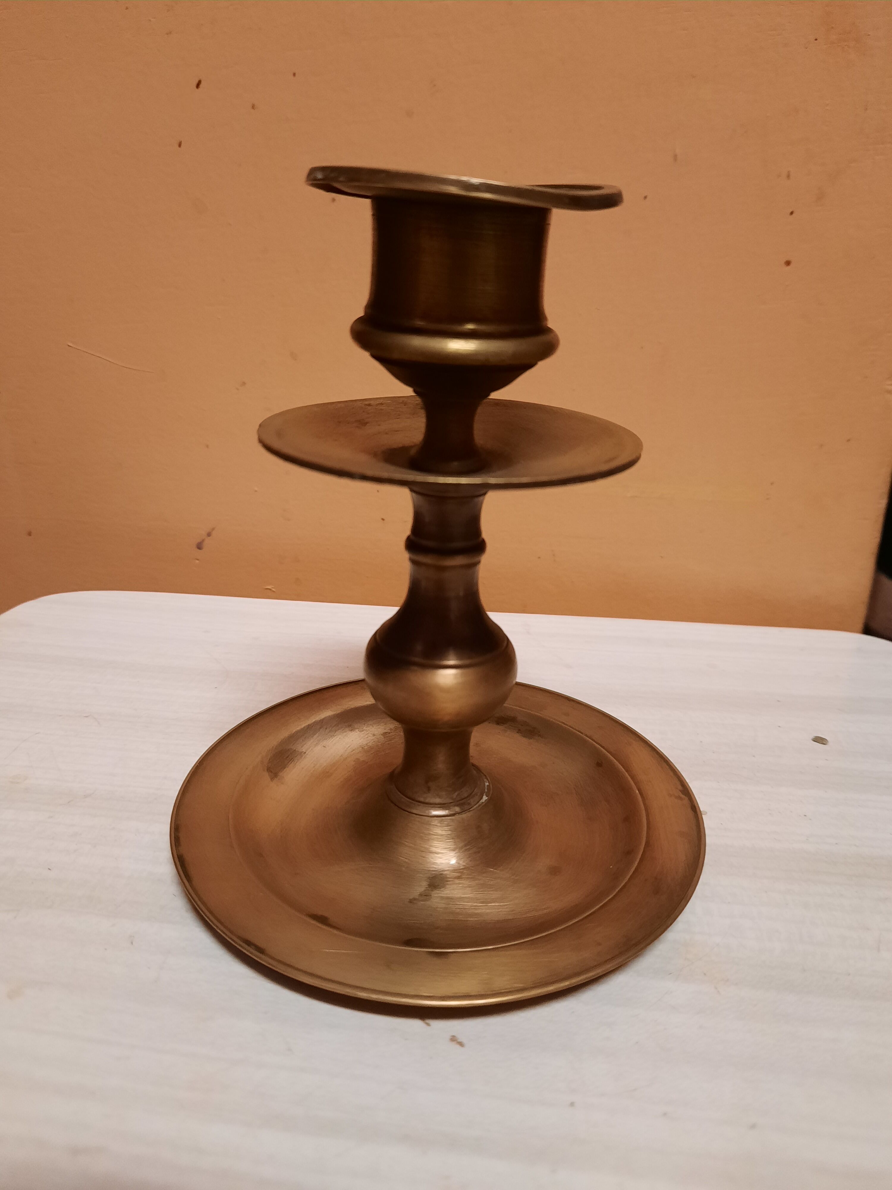 Golden candle holder