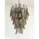 Luxury Smoked Fumé Murano Glass “Rondini” Chandelier with Cascading Design