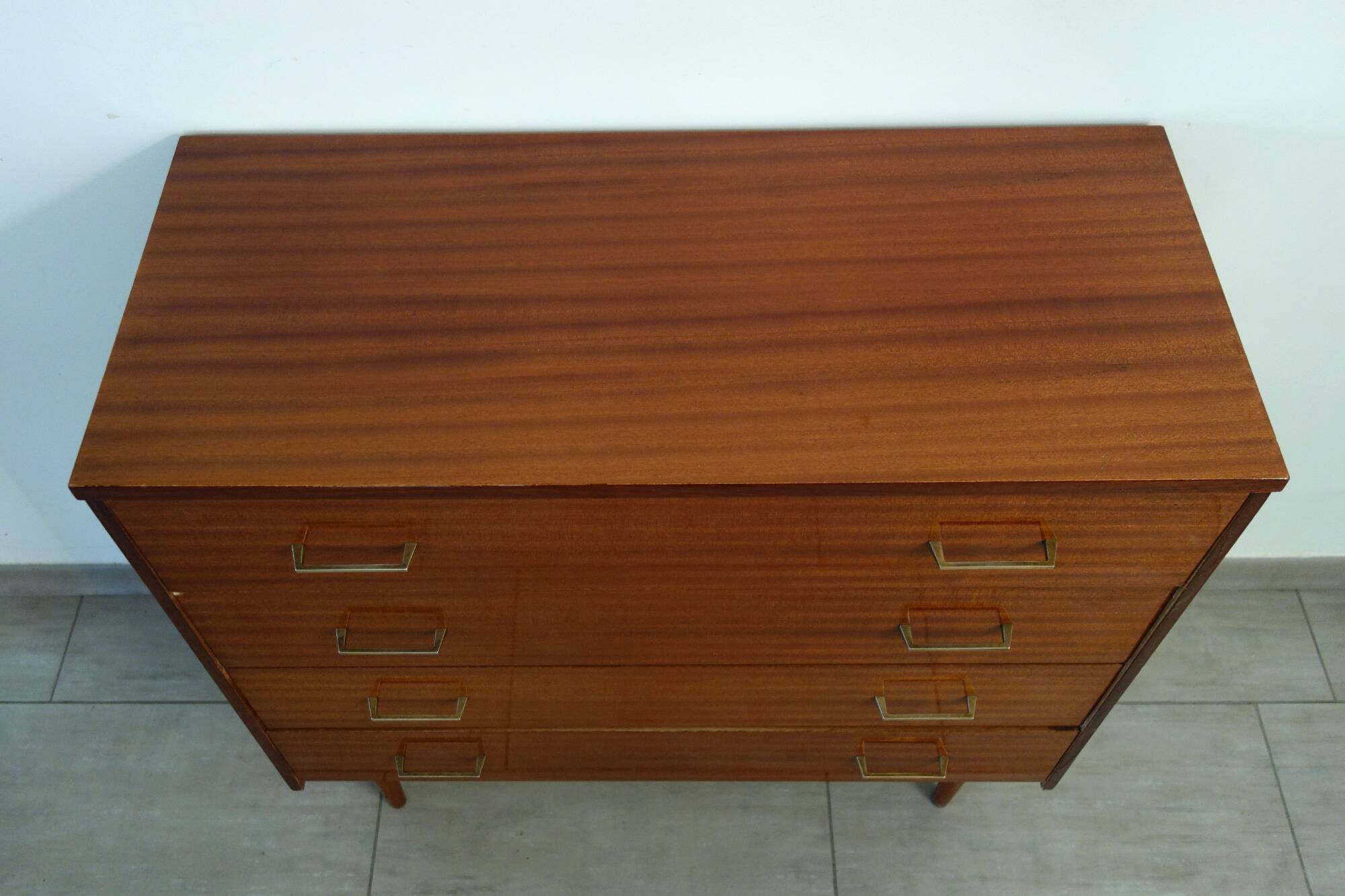 Commode bois 4 tiroirs vintage