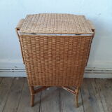 Vintage rattan chest of drawers 60s