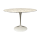 Florence Knoll round table, marble top and tulip base, circa 1960, Eero Saarinen